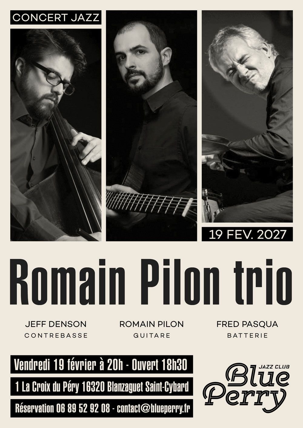 Jazz Club Blue Perry - Concerts Jazz Live en Charente